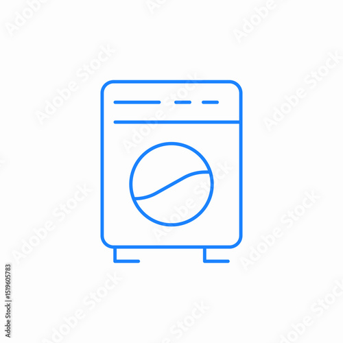 washing machine icon sign vector