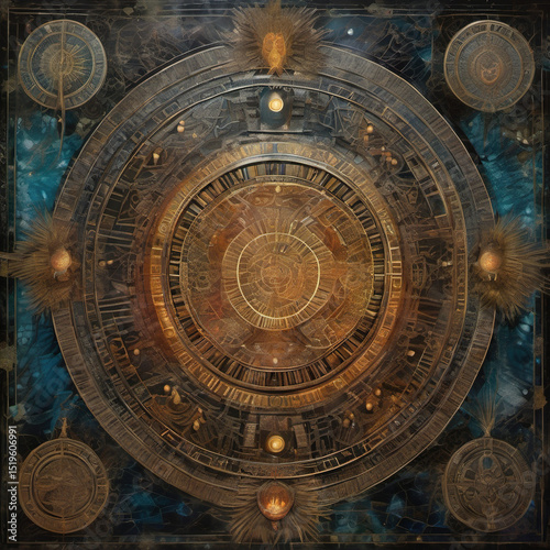 Encaustic Artwork of a Techno-Ritual Ceremony: Live-Action Composite Prompt for SD