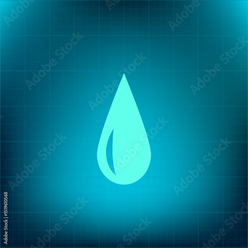 Vector icon on a blue background with a gradient