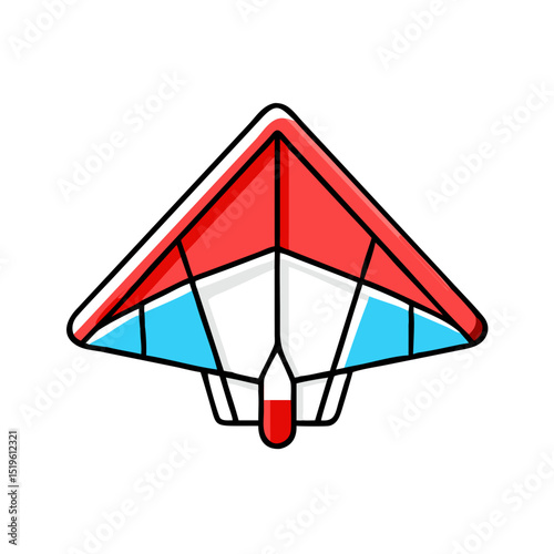 Hang glider for aerial sports and adventure.