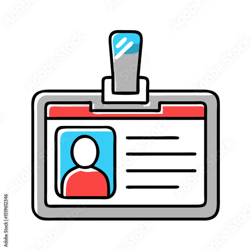 ID badge for access or identification.