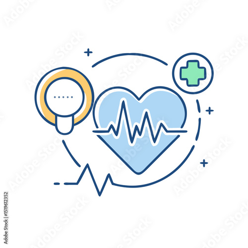 Heart health diagnostics and pulse data.