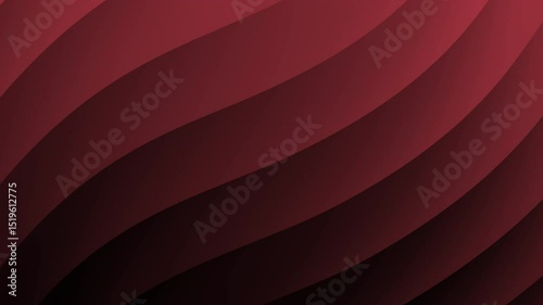 Curved maroon lines create a dynamic, abstract wave pattern with a modern, elegant appearance, abstract texture gradient motion background animation.