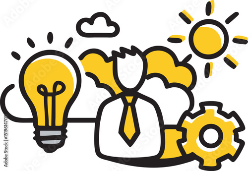 Business Innovation Through System Development Automation and Working Progress Towards Efficiency Lightbulb Idea