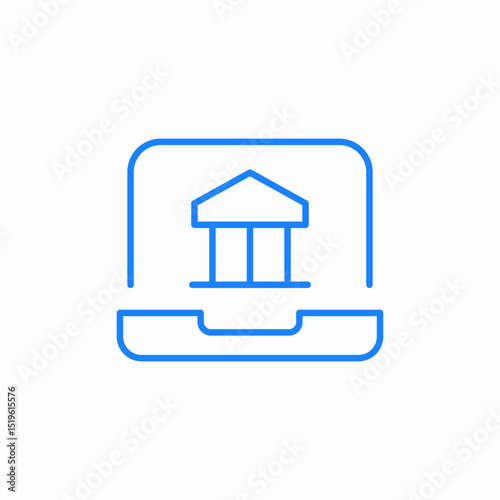 mobile banking icon sign vector