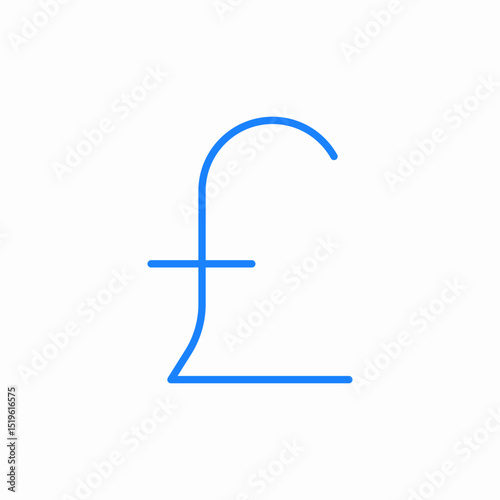 pound symbol icon sign vector