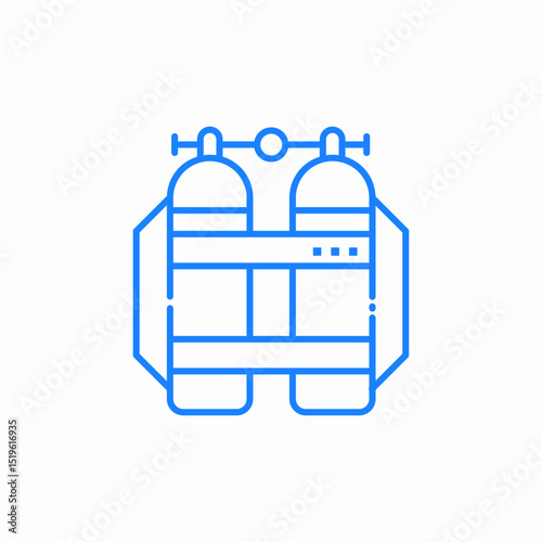scuba diving tanks icon sign vector