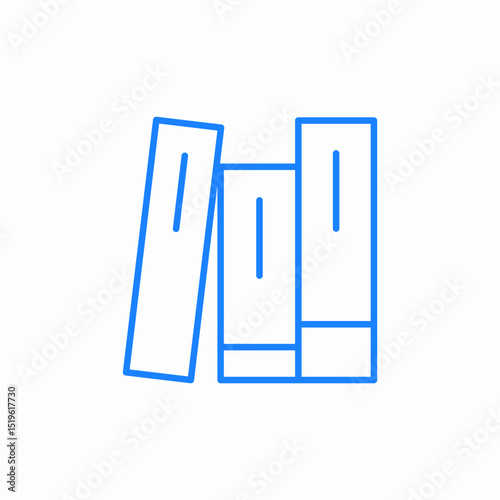 three books files icon sign vector