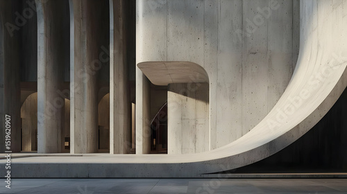 Modern Concrete Architectural Interior Design
