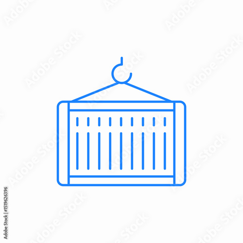 container crane icon sign vector