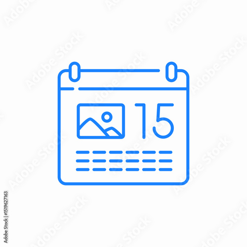 desk calendar date icon sign vector