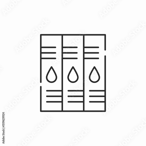 cartridge printer ink icon sign vector