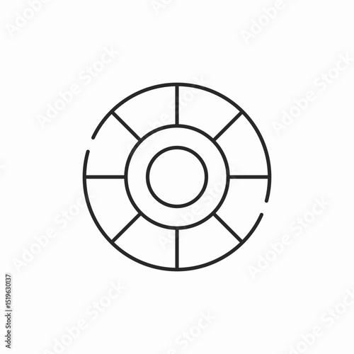 color palette rgb mode icon sign vector