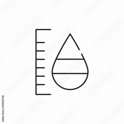 humidity level icon sign vector