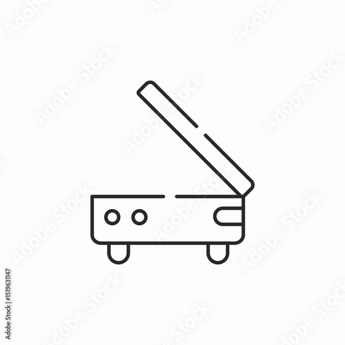 office scanner icon sign vector