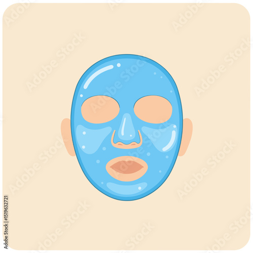 Woman with a blue facial mask enjoying a spa treatment in a serene environment