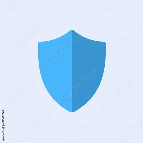 A vibrant blue shield symbolizing protection against digital threats, with a clean background