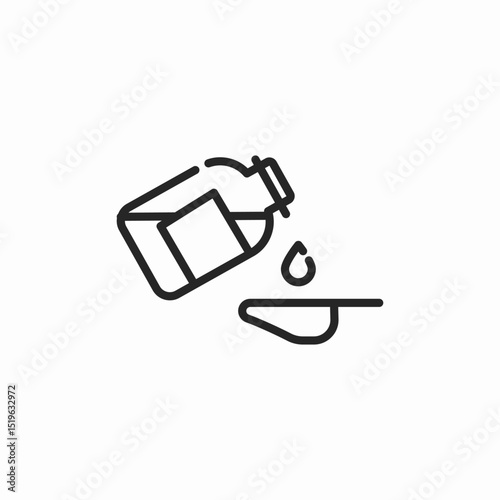 throat syrup icon sign vector