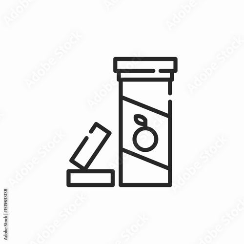 vitamin C icon sign vector