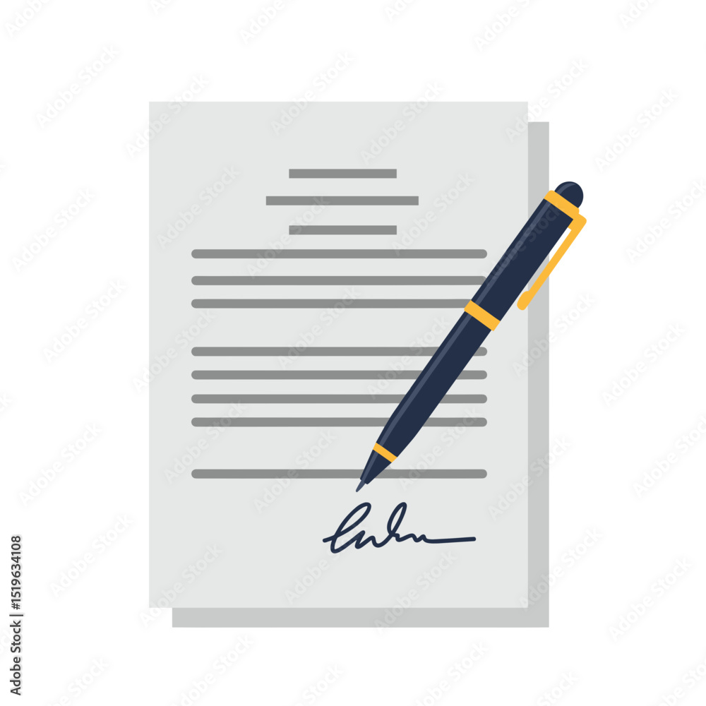A close-up of a blank sheet of paper and a pen on a clean surface, ideal for writing notes A close-up of a blank sheet of paper and a pen on a clean surface, ideal for writing notes