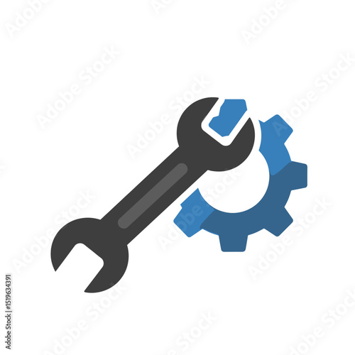 A close-up of a wrench and gear symbolizing mechanical repair and engineering