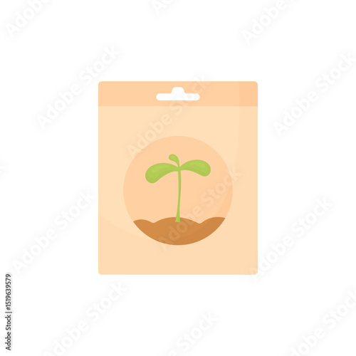 Seeds in paper packaging. Packaging seeds for sowing. Farm seedlings
