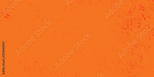 Dots halftone orange color pattern gradient texture with technology digital background. Dots pop art comics with summer background modern art