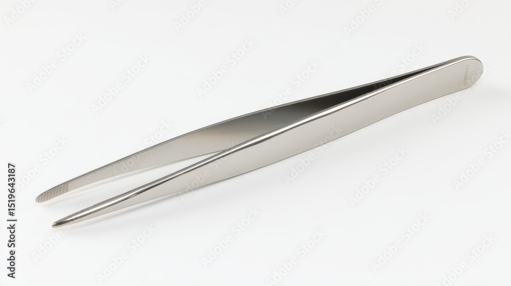 Sleek silver knife isolated on white, study in culinary precision and design silver Sleek silver knife isolated on white, study in culinary precision and design silver
