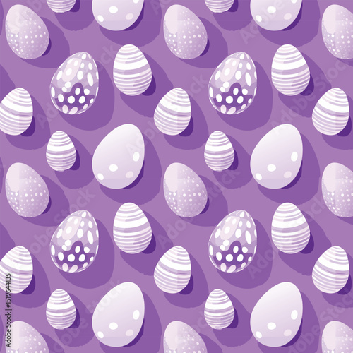 AI-generated easter eggs pattern in spring colors