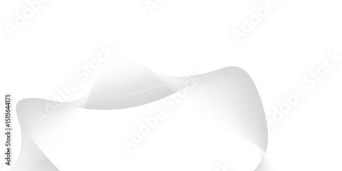 Fototapeta Naklejka Na Ścianę i Meble -  Flowing grey curve shape with soft gradient vector abstract background, relaxing and tranquil art, ease and tranquil image.