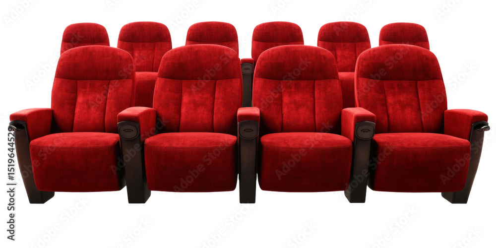 Obraz premium Theater seat are so inviting and unoccupied