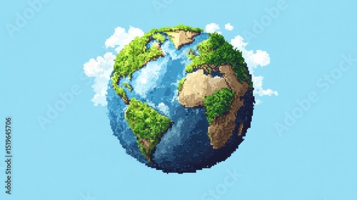 Earth pixel art