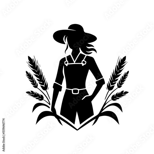 farmer silhouette