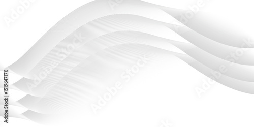 Fototapeta Naklejka Na Ścianę i Meble -  Flowing grey curve shape with soft gradient vector abstract background, relaxing and tranquil art, ease and tranquil image.