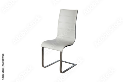 white chair isolated on white background. modern furniture