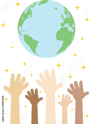 つながる大陸と希望の手 〜大西洋を越えて〜/Hands Across the Atlantic – Unity Between Continents
