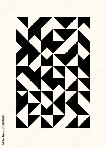 Minimilist abstract background with black contour lines forming organic shapes on a light cream colored canvas vector