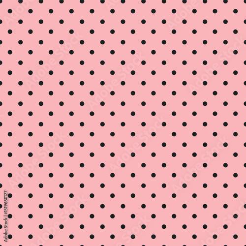 Polka dot vector background. Fashion trendy seamless pattern with circles. Retro wallpaper with dots. Abstract geometric allover print with points, for fabric, paper, textile, clothes and accessories