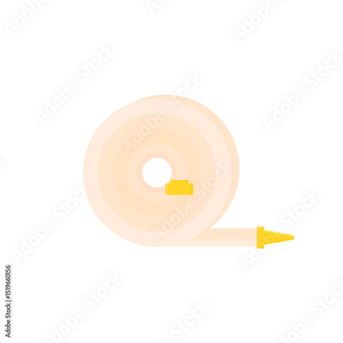 Fire hose. Fire safety. Tools for extinguishing fires. Minimalistic fire hose
