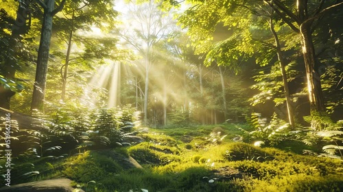 Magical Morning Light in Enchanted Woods