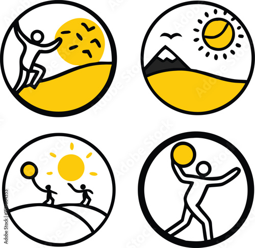 bundle sport line art illustrator eps.eps
