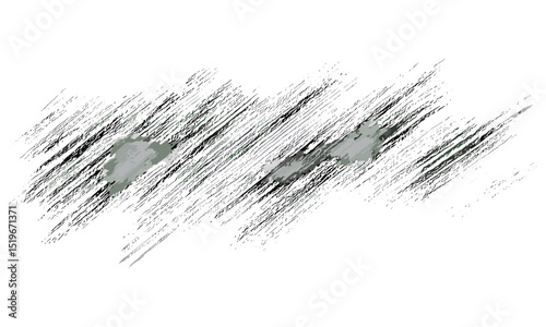 Hatching lines grunge texture graphite pencil background isolated on white, design element, vector illustration, abstract sketch, artistic texture, black and white pattern.