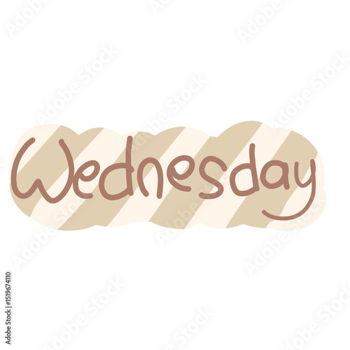Name day cute ilustration isolated background.lettering handdrawn art