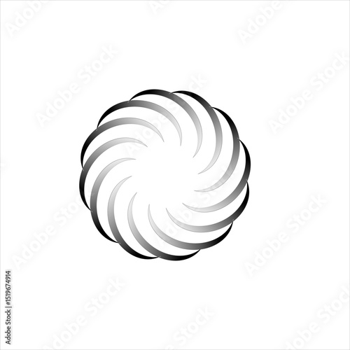 spiral shell isolated on white background