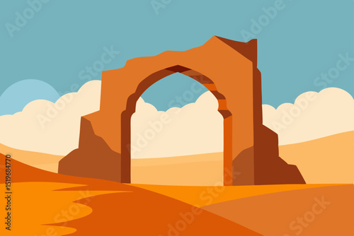 Ancient Desert Arch A Journey Through Time and Sand Dunes