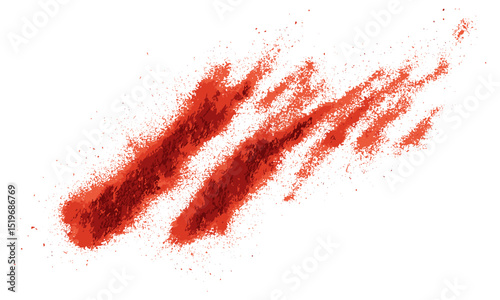 Paprika powder pile, isolated red spice, vector illustration, seasoning blend, organic herb, spicy flavor, white background, kitchen ingredient, aromatic cooking spice, culinary art.