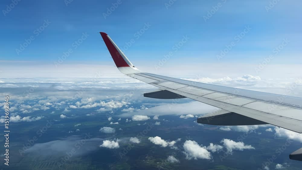 Flight in a clouds Flight in a clouds