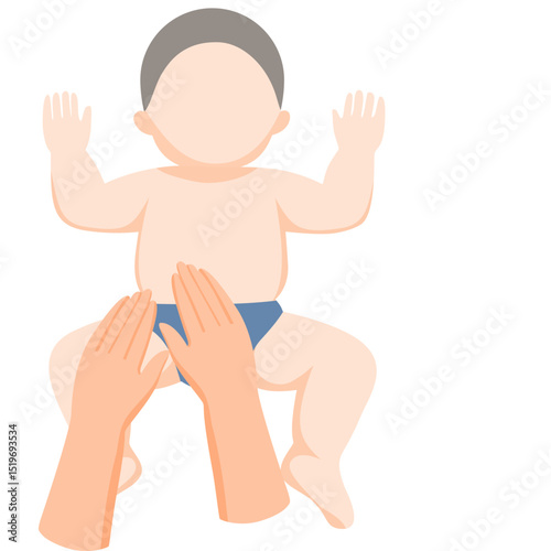 Baby boy massage treatment