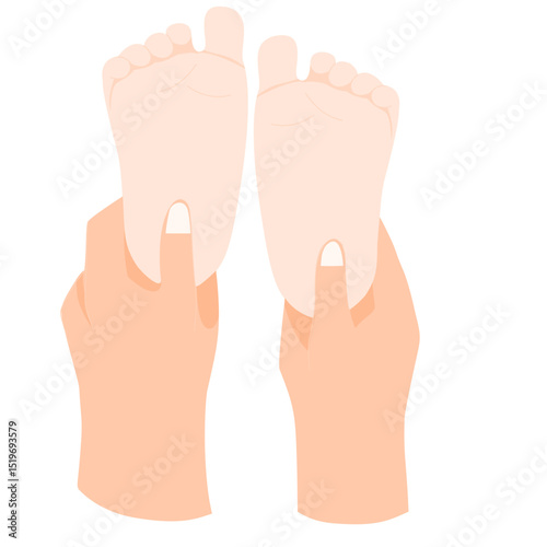 Baby foot massage