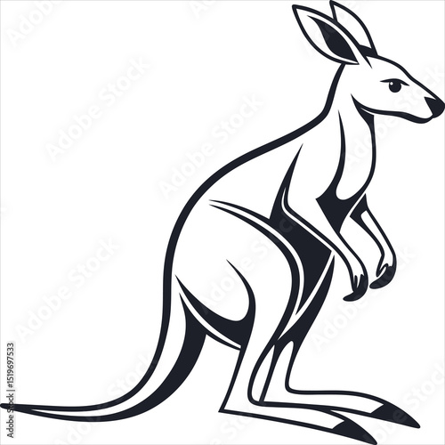 kangaroo vector illustration